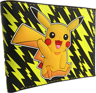 Pokemon Pikachu Lightning Pattern Bi-Fold - Wallet