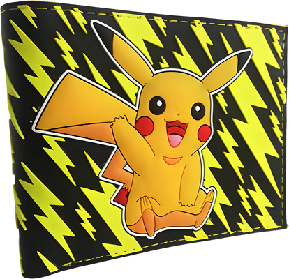 Pokemon Pikachu Lightning Pattern Bi-Fold - Wallet