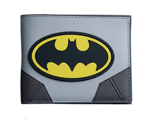 Batman Classic Logo Gray & Black Bi-Fold Wallet