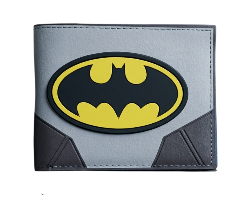 Batman Classic Logo Gray & Black Bi-Fold Wallet  for sale in Egypt from Games2Egypt