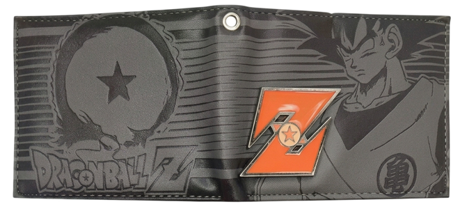 Dragon Ball Z Logo Bi-Fold Wallet – Black & Gray