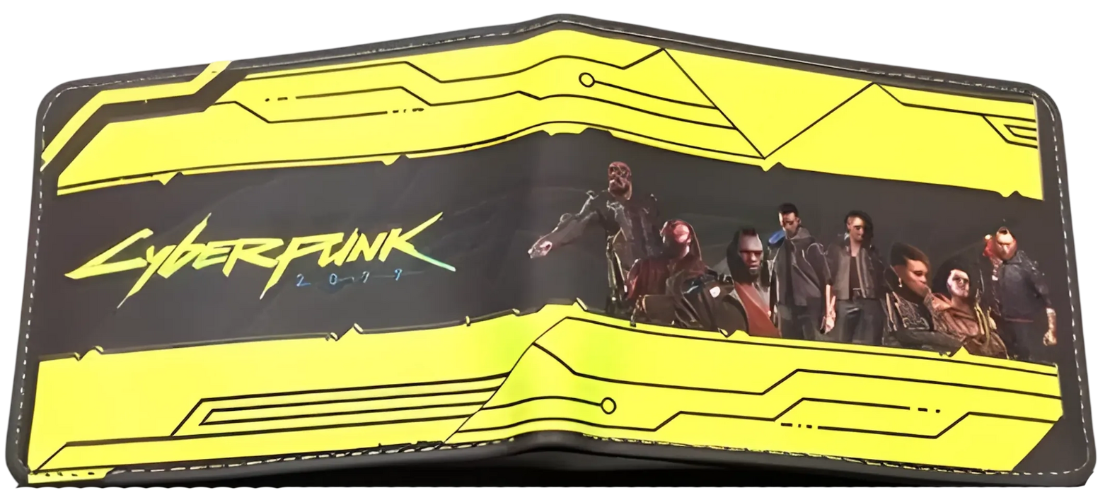Cyberpunk 2077 Logo Bi-Fold Wallet – Yellow & Black  for sale in Egypt from Games2Egypt