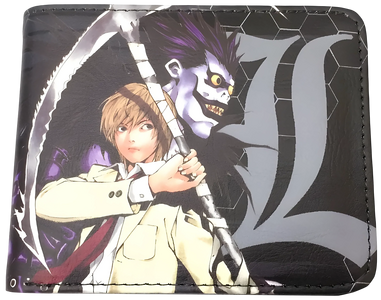 Death Note Light & Ryuk Bi-Fold Wallet – Black