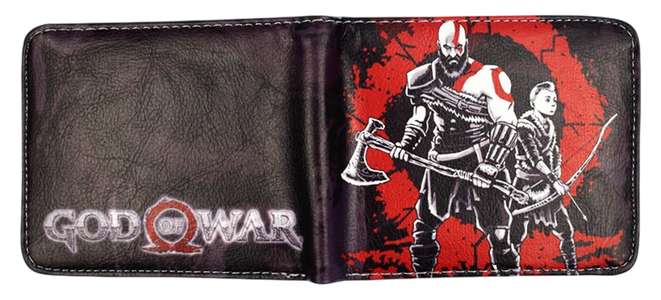 God of War Kratos Graphic Bi-Fold Wallet 