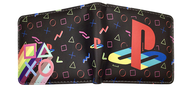 PlayStation Symbols Logo Bi-Fold Wallet – Black