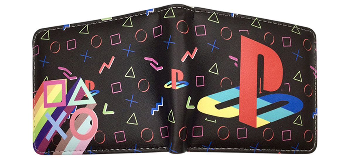 PlayStation Symbols Logo Bi-Fold Wallet – Black  for sale in Egypt from Games2Egypt