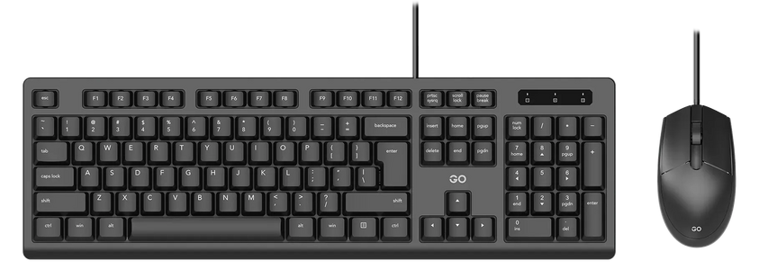 Fantech KM101 GO Office Keyboard & Mouse Combo - Black