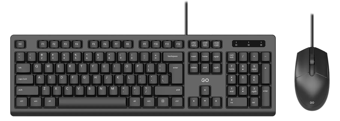 Fantech KM101 GO Office Keyboard & Mouse Combo - Black