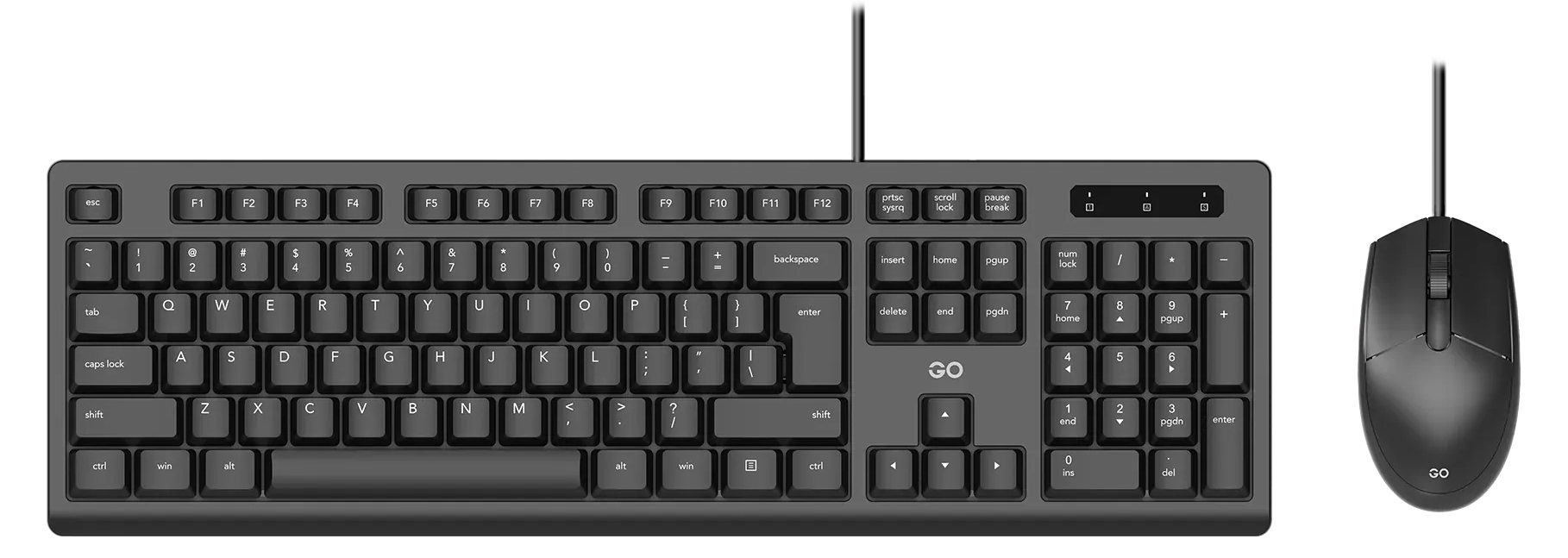 Fantech KM101 GO Office Keyboard & Mouse Combo - Black  for sale in Egypt from Games2Egypt