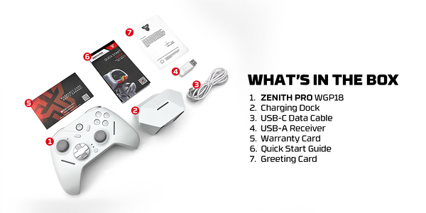 Fantech Zenith Pro WGP18 Tri-Mode Wireless Controller - White  for sale in Egypt from Games2Egypt