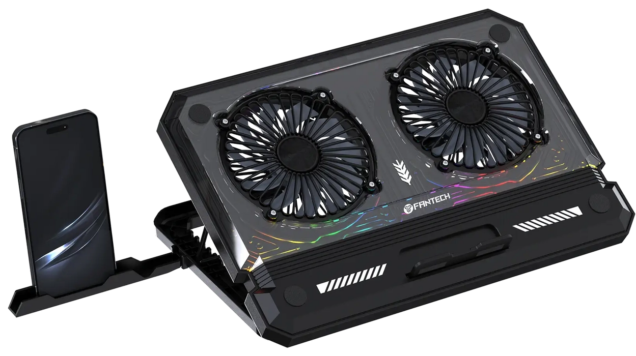 Fantech NC21 Notebook Cooler Laptop Cooling Pad - Black  for sale in Egypt from Games2Egypt