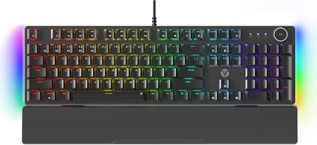 Fantech MAXPOWER II MK894 Wired Mechanical RGB Gaming Keyboard - Black - Lemon Switch