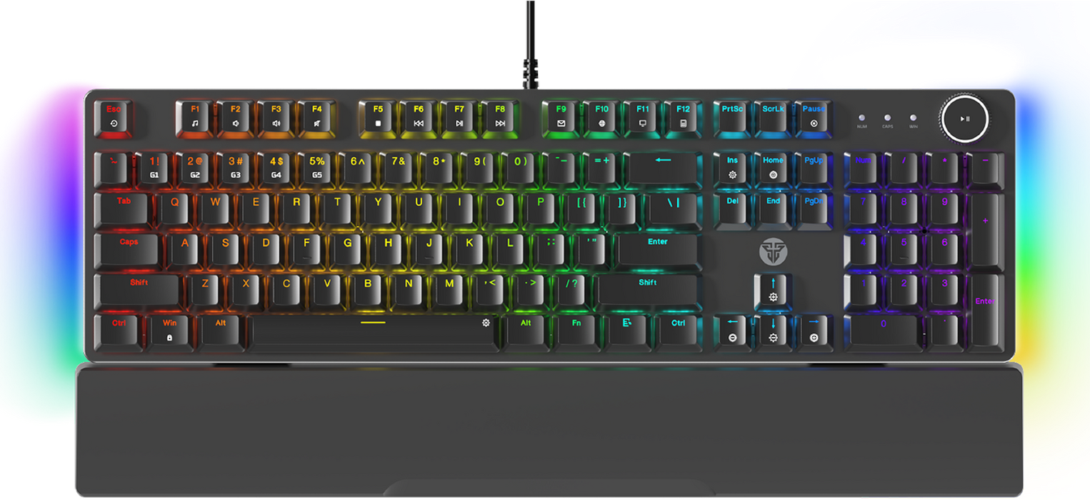 Fantech MAXPOWER II MK894 Wired Mechanical RGB Gaming Keyboard - Black - Lemon Switch  for sale in Egypt from Games2Egypt