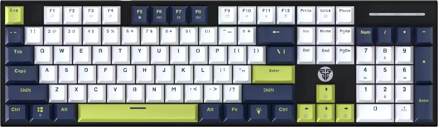 Fantech ATOM104S MK878S Wired Mechanical Gaming Keyboard - White - Taro Switch  for sale in Egypt from Games2Egypt