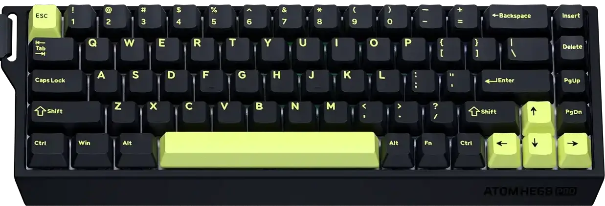 Fantech MK922 ATOM HE68 PRO RGBTri-Mode Magnetic Gaming Keyboard - Black   for sale in Egypt from Games2Egypt
