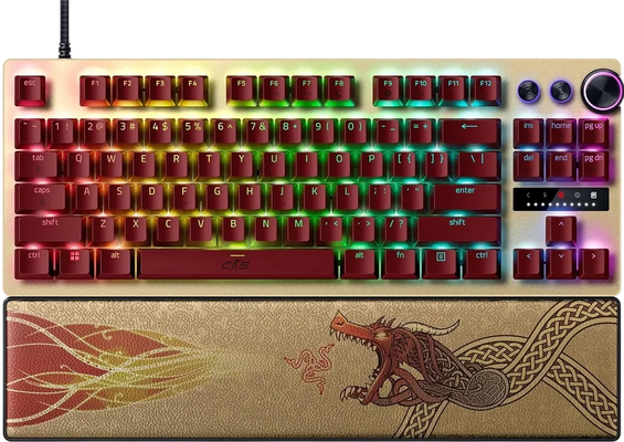 Razer Huntsman V3 Pro Tenkeyless TKL Optical Switches Wired Gaming Keyboard - Counter Strike 2 Edition