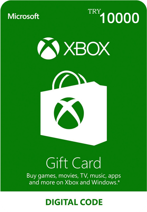 Xbox Live Gift Card 10000 TRY Key - Turkey