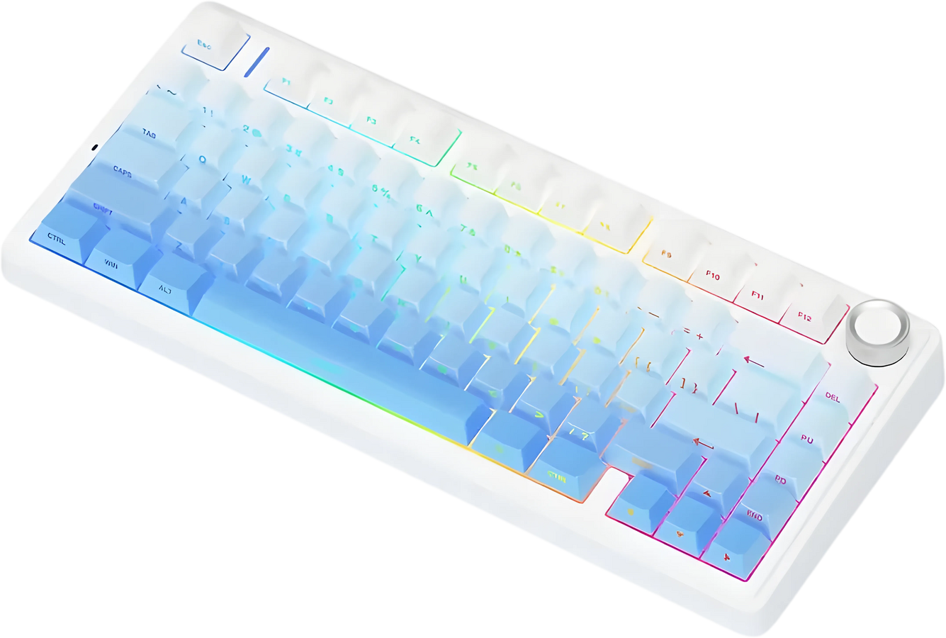 AULA F75 TKL Tri-Mode Wireless Mechanical Gaming Keyboard - Glacier Blue – image 2