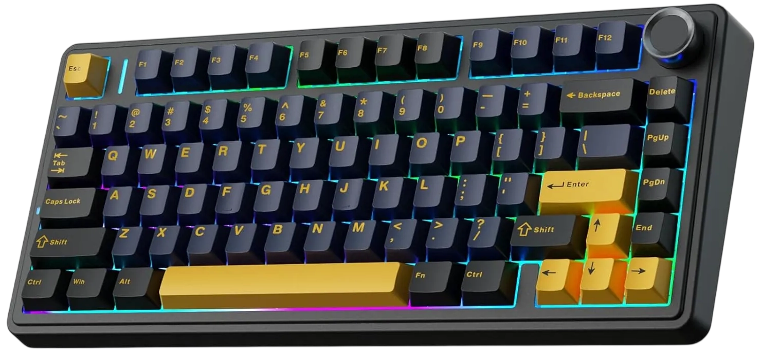 AULA F75 TKL Tri-Mode Wireless Mechanical Gaming Keyboard - Thunder Black – image 2