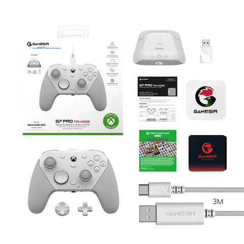 GameSir G7 Pro Tri-Mode Wireless Controller with TMR Sticks - Mech White – image 5