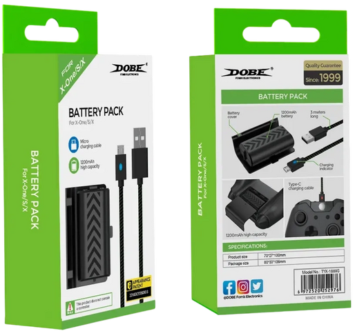 DOBE TYX-1889S - Battery Pack for Xbox One Controller - Open Sealed
