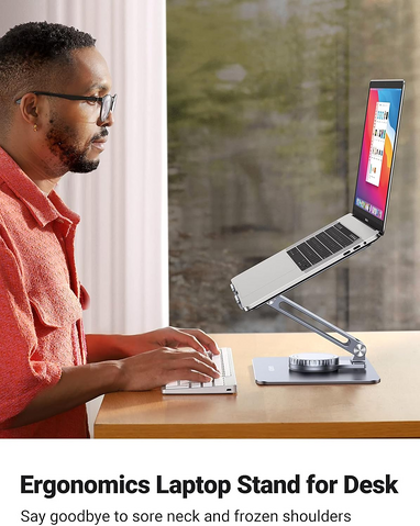 UGREEN LP592 Swivel Adjustable Laptop Stand - Silver – image 5