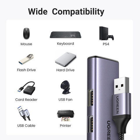 UGREEN CM473 USB 3.0 to 4-USB 3.0 Hub – image 3