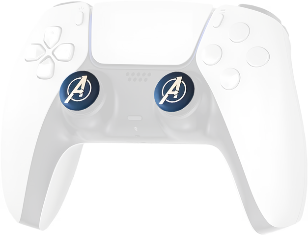 Deadskull Avengers White Logo Thumb Grips - Blue - 4-PCS