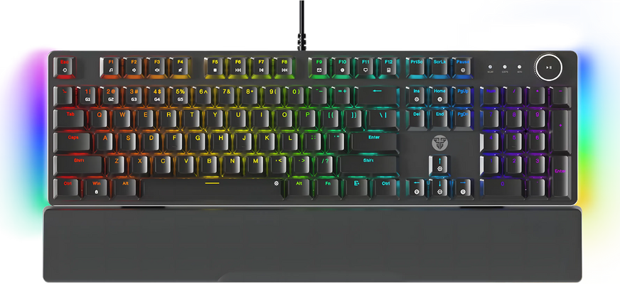 كيبورد ألعاب ميكانيكي سلكي فانتيك MAXPOWER II MK894 RGB - أسود - سويتش ليمون زيست