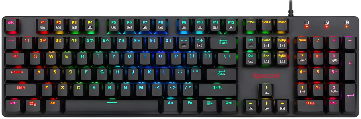 كيبورد ريدراجون K589 Shrapnel Pro لو بروفايل ميكانيكال سلكي RGB للجيمينج