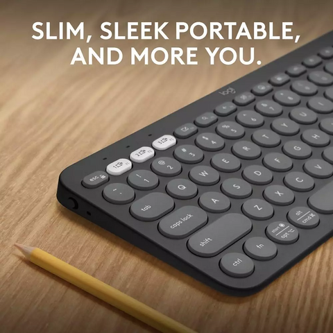 Logitech Pebble Keys 2 K380S Bluetooth Wireless Keyboard - Tonal Graphite – image 5