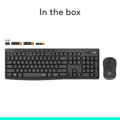 Logitech MK295 Silent Wireless Keyboard and Mouse Combo - Graphite – image 4