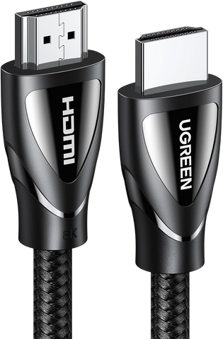 يوجرين HD140 كابل HDMI 2.1 8K 60Hz من ذكر إلى ذكر - 1 متر - أسود – صورة 2