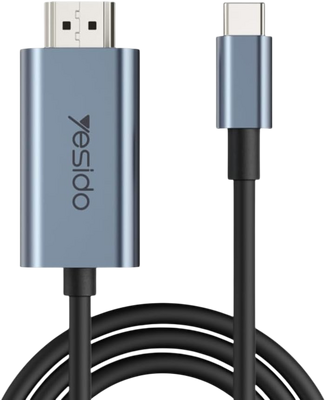 ييسيدو HM10 كابل USB-C إلى HDMI بدقة 4K وتردد 60Hz - 2 متر