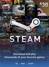 Steam Gift Card USA 30 USD