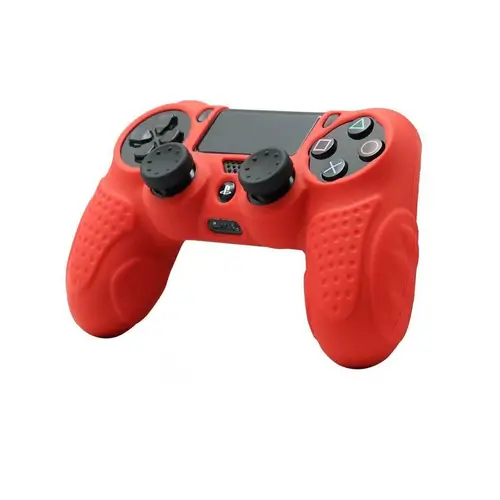 Red Silicone Cover Protector Case - PS4