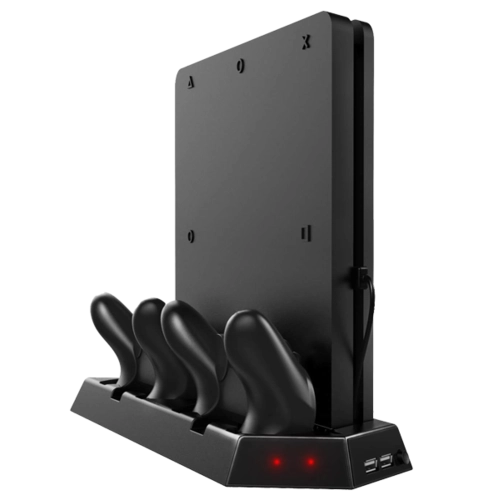 PS4 Stand & Controller Charger with Cooling Fan Slim / Pro