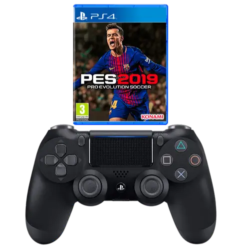 PS4 PES 2019 Arabic + V2 Controller 