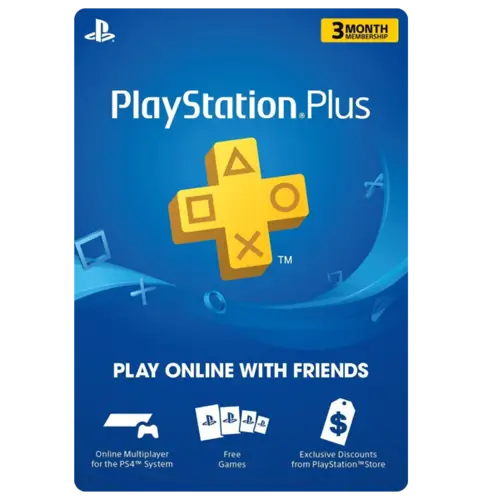 Playstation Plus Membership 3 Month US physical