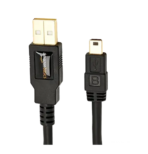 Amazon Basics USB 2 Male to Mini Cable 1.8m