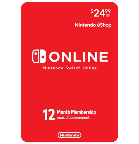 Nintendo E-shop online membership 12 Months USA