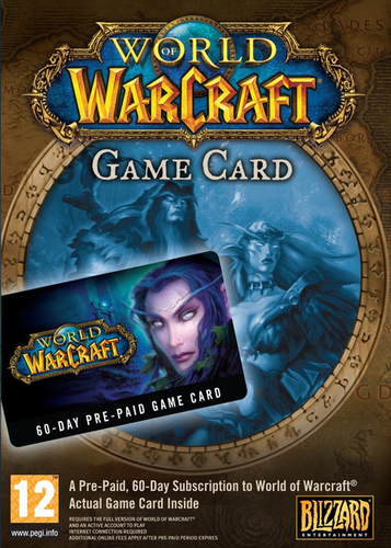 World of Warcraft 60 days time card Eu PC Code 