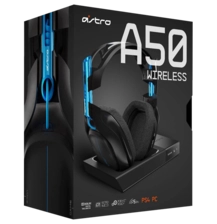 ASTRO Gaming A50 Wireless Headset - Black/Blue - PlayStation 4 + PC