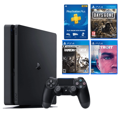 PS4 Slim 1TB Bundle (Days Gone, Detroit, Rainbow Six Siege)