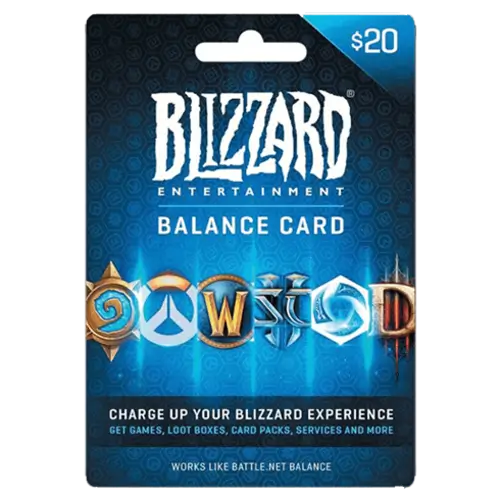  Blizzard gift card 20 GBP