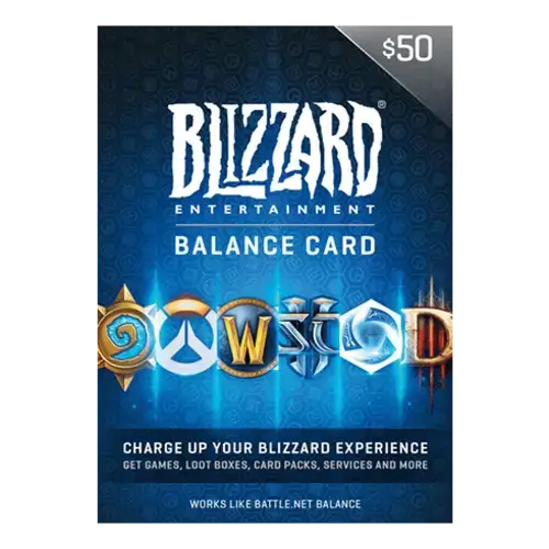 Blizzard gift card 50 gbp