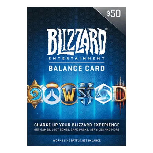 Blizzard gift card 50 gbp