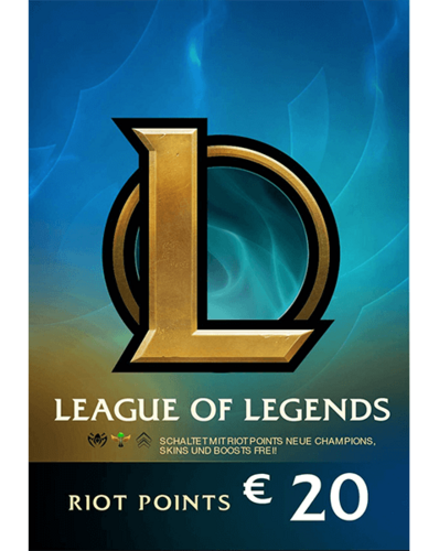League of Legends 20 EUR EU WEST Prepaid CD Key