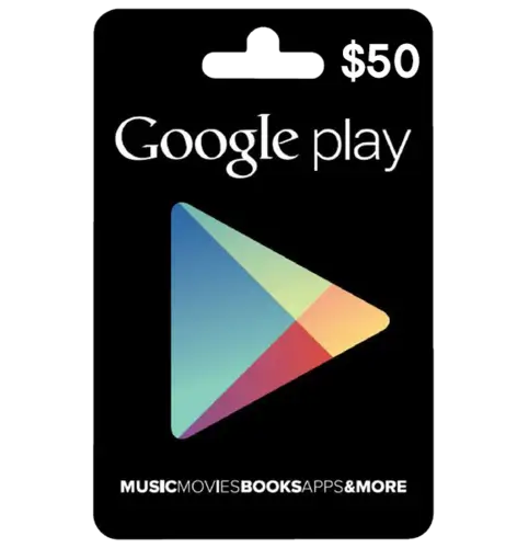 في Google Play رمز الهدية 50$