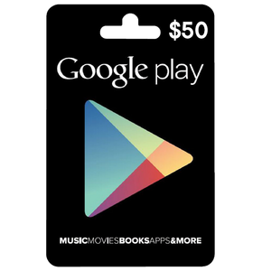 في Google Play رمز الهدية 50$